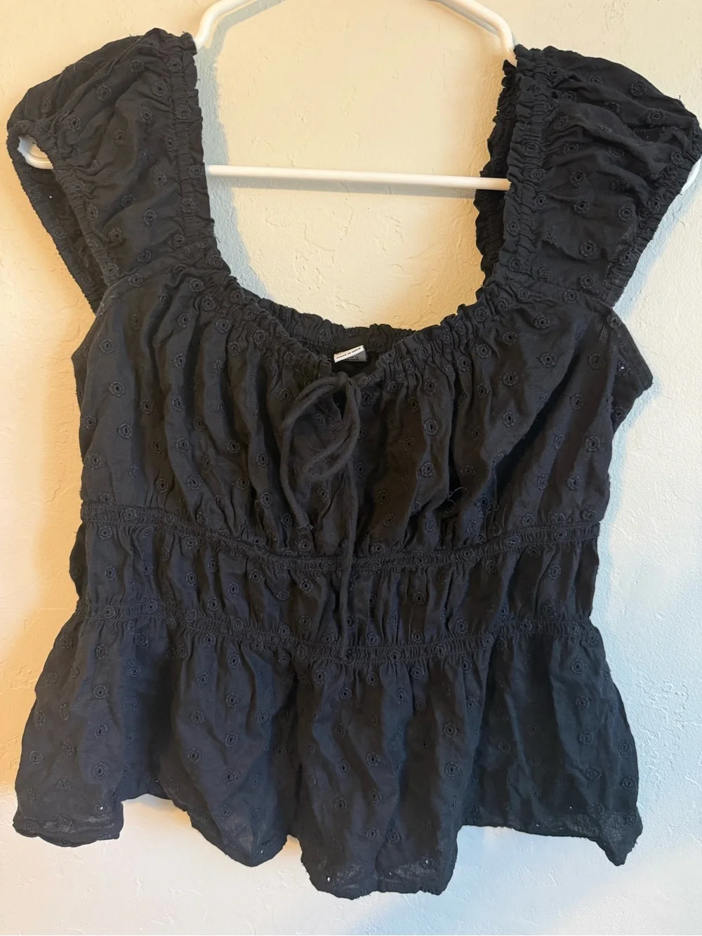 Old Navy black eyelet